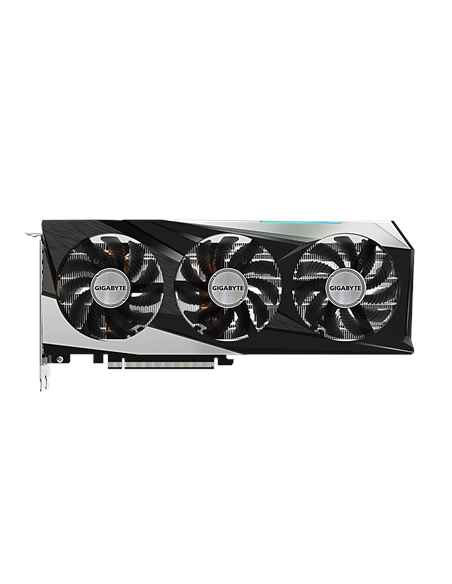 Gigabyte RX 7600 GAMING OC 8G GDDR6 vaizdo plokštė – vaizdas iš priekio kampu