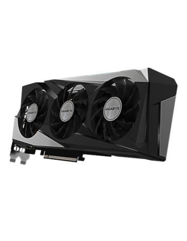 Gigabyte RX 7600 GAMING OC 8G GDDR6 vaizdo plokštė – vaizdas kampu iš kitos pusės