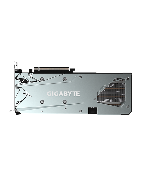 Gigabyte RX 7600 GAMING OC 8G GDDR6 vaizdo plokštė – galinė plokštė kampu