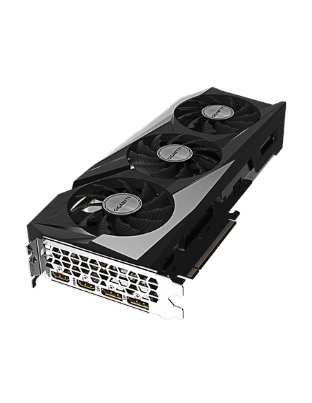 Gigabyte RX 7600 GAMING OC 8G GDDR6 vaizdo plokštė – vaizdas kampu