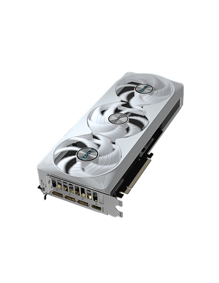 Gigabyte RTX 5070 Ti EAGLE OC ICE SFF 16G vaizdo plokštė – vaizdas kampu iš viršaus