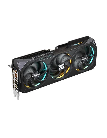 Gigabyte RTX 5070 GAMING OC 12G GDDR7 vaizdo plokštė – vaizdas iš priekio kampu