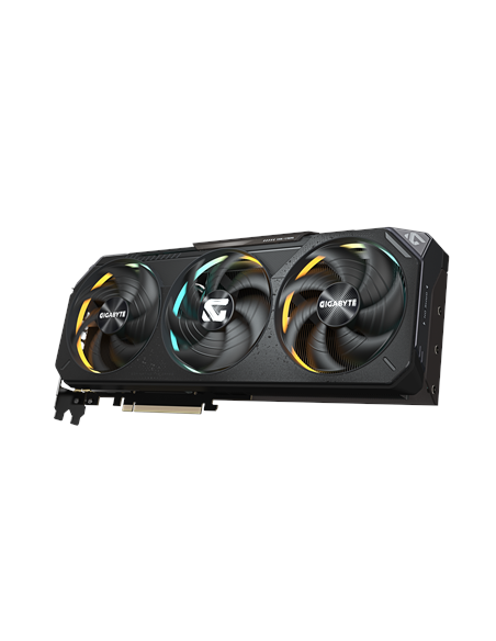Gigabyte RTX 5070 GAMING OC 12G GDDR7 vaizdo plokštė – vaizdas kampu iš kitos pusės