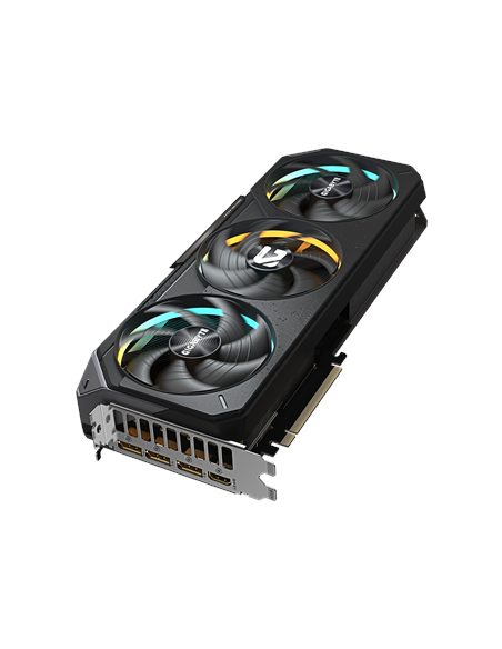 Gigabyte RTX 5070 GAMING OC 12G GDDR7 vaizdo plokštė – vaizdas kampu