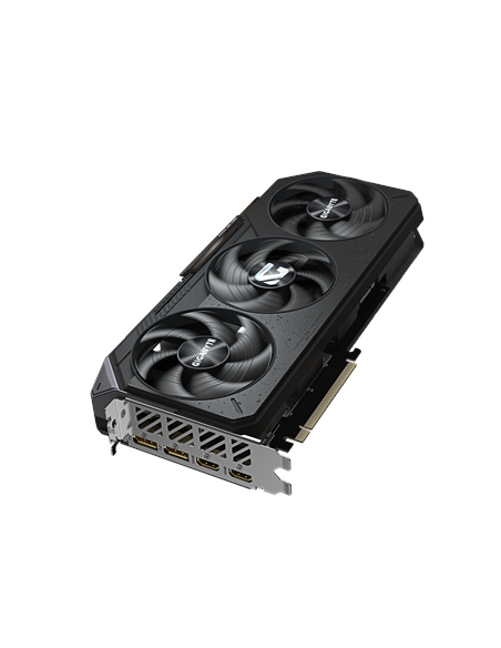 Gigabyte RX 9070 GAMING OC 16G GDDR6 vaizdo plokštė – vaizdas kampu