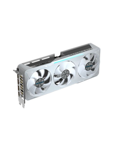 Gigabyte RTX 5070 EAGLE OC ICE SFF 12G balta vaizdo plokštė – vaizdas kampu
