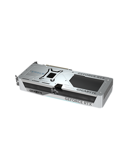 Gigabyte RTX 5070 EAGLE OC ICE SFF 12G balta vaizdo plokštė – vaizdas iš šono