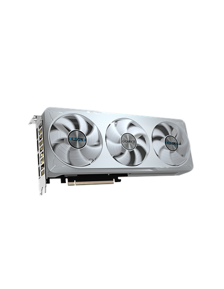 Gigabyte RTX 5070 EAGLE OC ICE SFF 12G balta vaizdo plokštė – vaizdas iš priekio kampu
