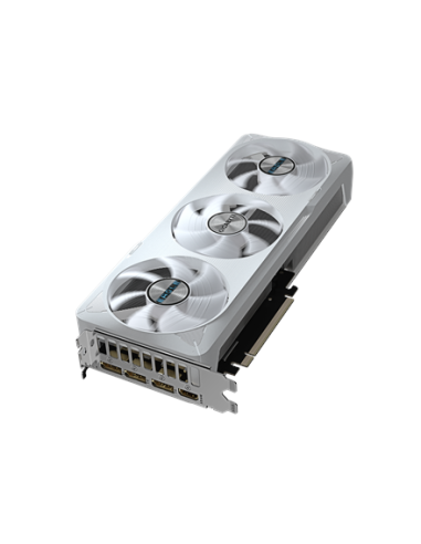 Gigabyte RTX 5070 EAGLE OC ICE SFF 12G balta vaizdo plokštė – vaizdas kampu iš kitos pusės