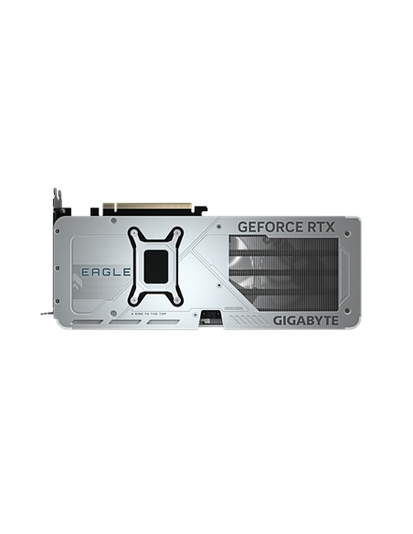 Gigabyte RTX 5070 EAGLE OC ICE SFF 12G balta vaizdo plokštė – galinė plokštė