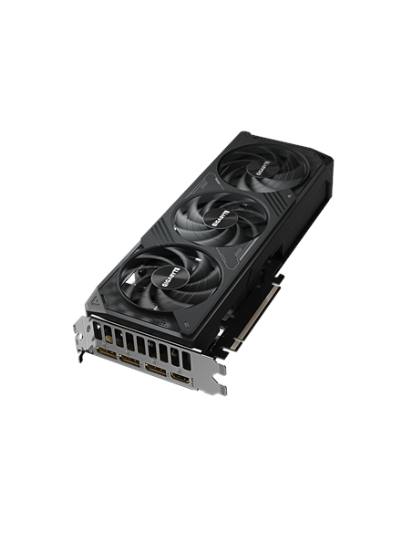 Gigabyte RTX 5070 WINDFORCE OC SFF 12G GDDR7 vaizdo plokštė – vaizdas kampu iš viršaus