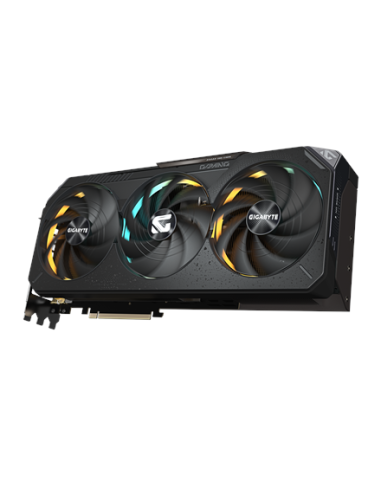 Gigabyte RTX 5090 GAMING OC 32G GDDR7 vaizdo plokštė – vaizdas kampu iš kitos pusės