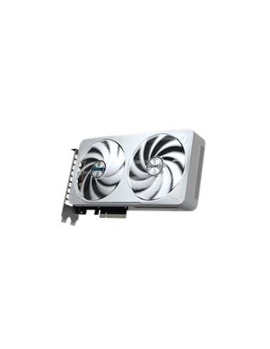 Gigabyte RTX 5060 Ti EAGLE OC ICE 8G GDDR7 balta vaizdo plokštė – vaizdas kampu