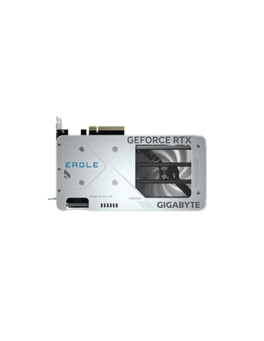 Gigabyte RTX 5060 Ti EAGLE OC ICE 8G GDDR7 balta vaizdo plokštė – galinė plokštė