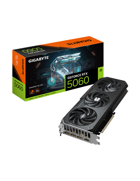 Gigabyte RTX 5060 GAMING OC 8G GDDR7 vaizdo plokštė – su pakuote
