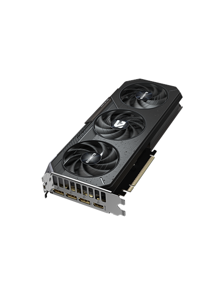 Gigabyte RTX 5060 GAMING OC 8G GDDR7 vaizdo plokštė – vaizdas kampu iš viršaus
