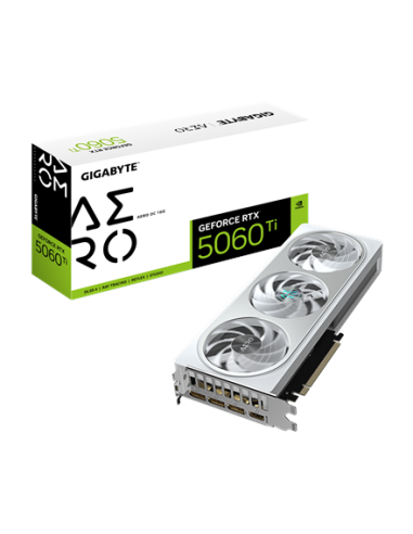 Gigabyte GeForce RTX 5060 Ti AERO OC 16G | NVIDIA | 16 GB | GeForce RTX 5060 Ti | GDDR7 | HDMI ports quantity 1 | PCI-E 5.0