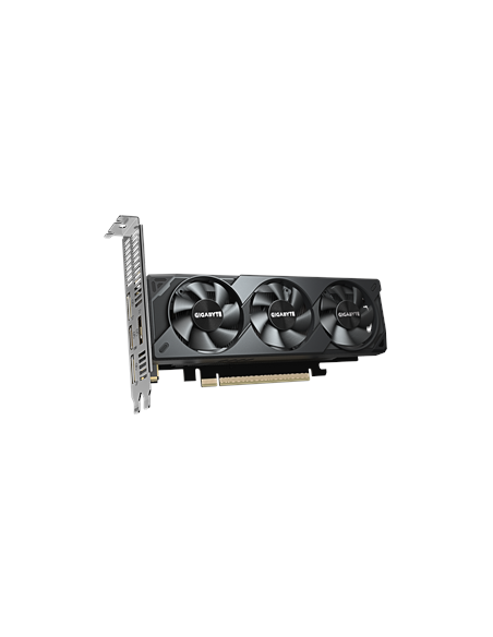 Gigabyte RTX 5060 OC Low Profile 8G GDDR7 vaizdo plokštė – vaizdas kampu