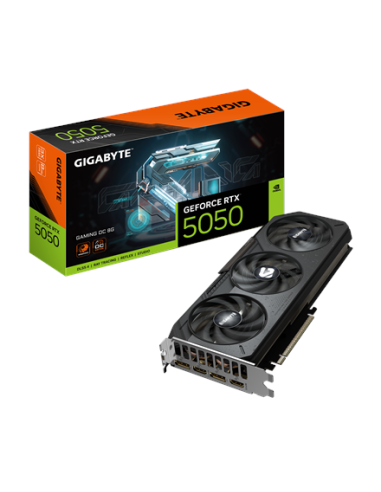 Gigabyte RTX 5050 GAMING OC 8G GDDR6 vaizdo plokštė – su pakuote