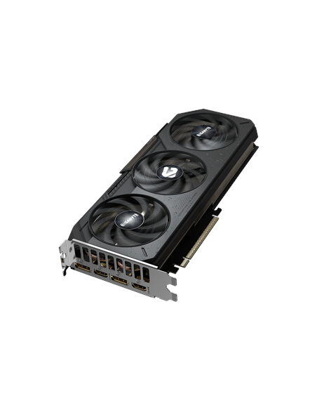 Gigabyte RTX 5050 GAMING OC 8G GDDR6 vaizdo plokštė – vaizdas kampu iš viršaus