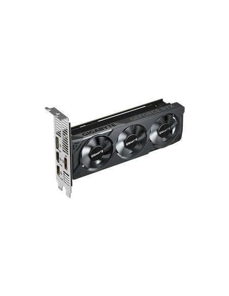 Gigabyte RTX 5050 OC Low Profile 8G GDDR6 vaizdo plokštė – vaizdas kampu