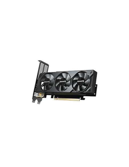Gigabyte RTX 5050 OC Low Profile 8G GDDR6 vaizdo plokštė – vaizdas kampu