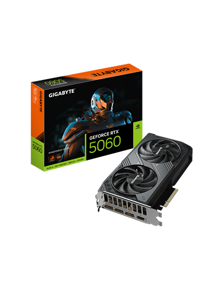 Gigabyte GeForce RTX 5060 WINDFORCE OC 8G | NVIDIA | 8 GB | GeForce RTX 5060 | GDDR7 | HDMI ports quantity 1 | PCI-E 5.0