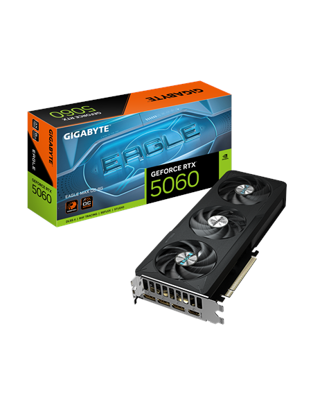 Gigabyte RTX 5060 EAGLE MAX OC 8G GDDR7 vaizdo plokštė – su pakuote