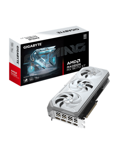 Gigabyte RX 9070 XT GAMING OC ICE 16G GDDR6 balta vaizdo plokštė – su pakuote