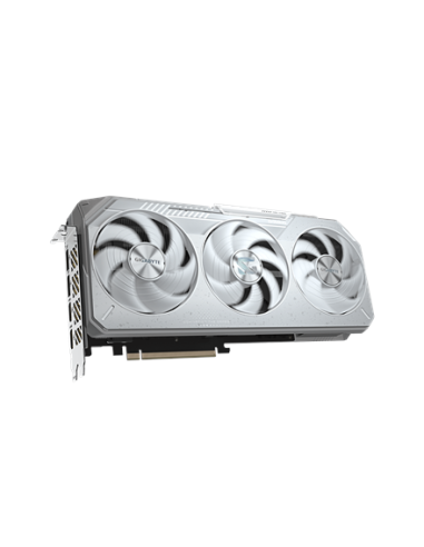 Gigabyte RX 9070 XT GAMING OC ICE 16G GDDR6 balta vaizdo plokštė – vaizdas iš priekio