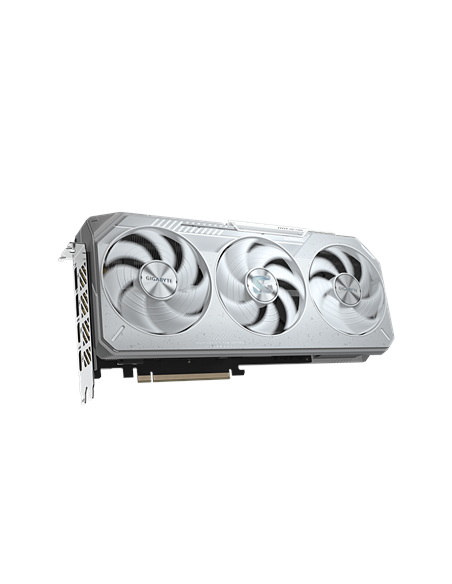 Gigabyte RX 9070 XT GAMING OC ICE 16G GDDR6 balta vaizdo plokštė – vaizdas iš priekio