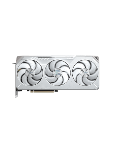 Gigabyte RX 9070 XT GAMING OC ICE 16G GDDR6 balta vaizdo plokštė – vaizdas iš priekio