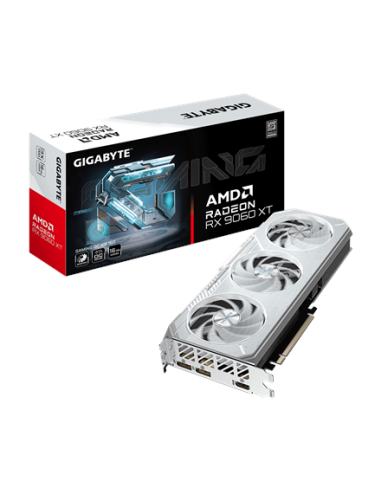 Gigabyte RX 9060 XT GAMING OC ICE 16G GDDR6 balta vaizdo plokštė – su pakuote