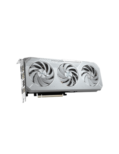 Gigabyte RX 9060 XT GAMING OC ICE 16G GDDR6 balta vaizdo plokštė – vaizdas iš priekio