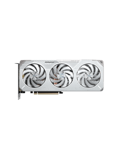 Gigabyte RX 9060 XT GAMING OC ICE 16G GDDR6 balta vaizdo plokštė – vaizdas iš priekio