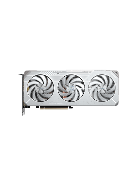Gigabyte RX 9060 XT GAMING OC ICE 16G GDDR6 balta vaizdo plokštė – vaizdas iš priekio