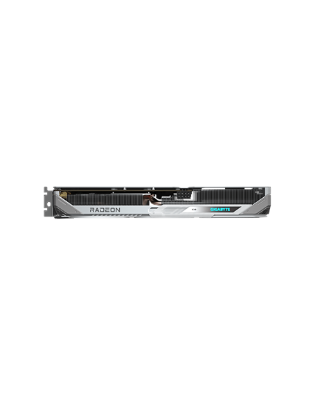 Gigabyte RX 9060 XT GAMING OC ICE 16G GDDR6 balta vaizdo plokštė – vaizdas iš šono