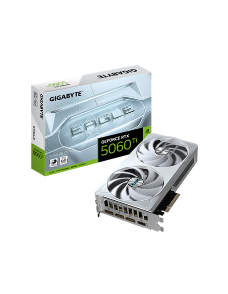 Gigabyte GeForce RTX 5060 Ti EAGLE OC ICE 16G | NVIDIA | 16 GB | GeForce RTX 5060 Ti | GDDR7 | HDMI ports quantity 1 | PCI-E 5.