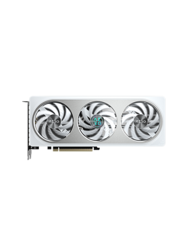 Gigabyte RTX 5060 AERO OC 8G GDDR7 balta vaizdo plokštė – vaizdas iš priekio