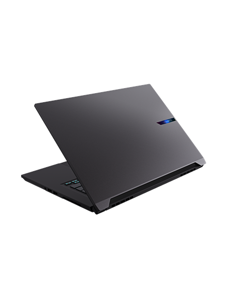 Gigabyte AERO X16 1WH 16" WQXGA 165Hz nešiojamas kompiuteris – dangtis iš galo kampu