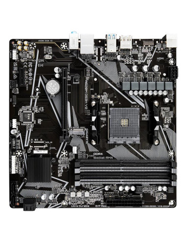 GIGABYTE A520M DS3H V2 pagrindinė plokštė – vaizdas iš viršaus