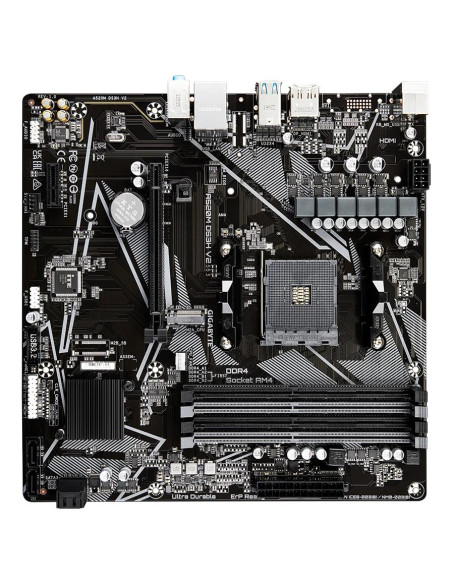 GIGABYTE A520M DS3H V2 pagrindinė plokštė – vaizdas iš viršaus