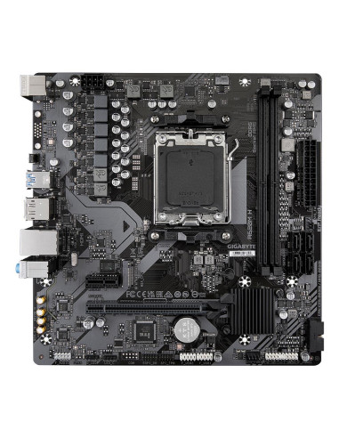 GIGABYTE A620M H pagrindinė plokštė – vaizdas iš viršaus