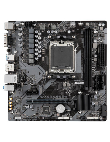 GIGABYTE A620M S2H pagrindinė plokštė – vaizdas iš viršaus