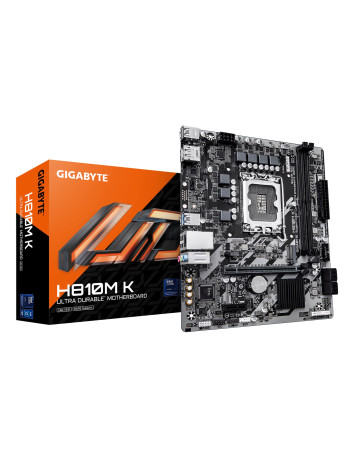 GIGABYTE H810M K pagrindinė plokštė – plokštė ir pakuotė