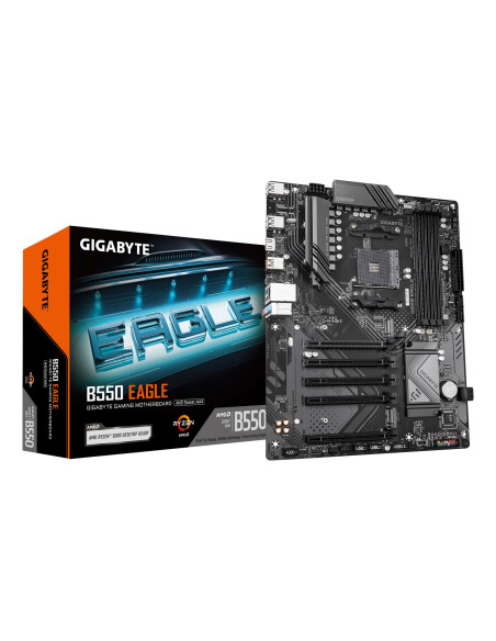 GIGABYTE B550 EAGLE pagrindinė plokštė – plokštė ir pakuotė