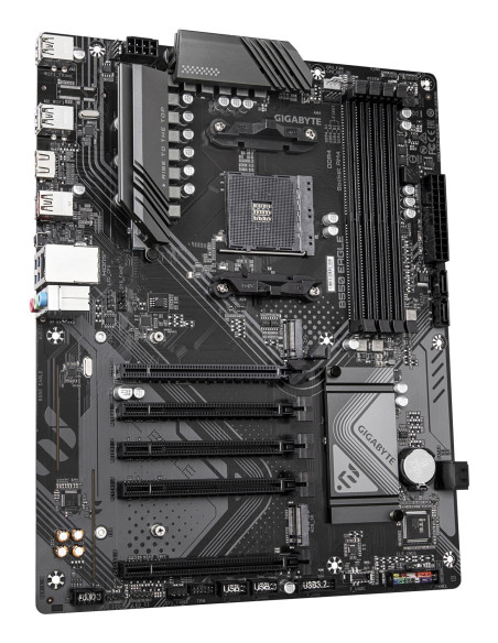 GIGABYTE B550 EAGLE pagrindinė plokštė – komponentų ir lizdų išdėstymas