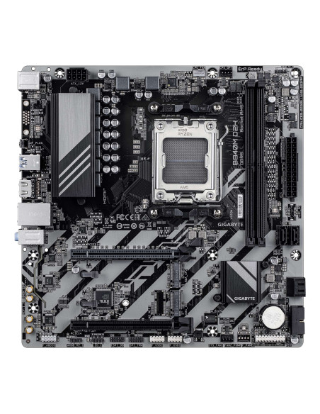 GIGABYTE B840M D2H pagrindinė plokštė – vaizdas iš viršaus