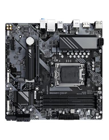 GIGABYTE B650M D3HP pagrindinė plokštė – komponentų ir lizdų išdėstymas