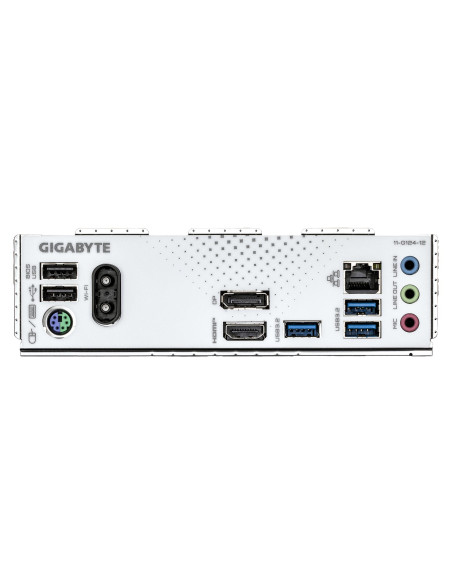 GIGABYTE B760M GAMING PLUS WIFI DDR4 pagrindinė plokštė – galinės įvesties ir išvesties jungtys